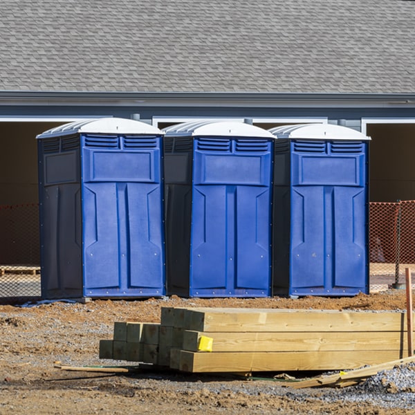 what is the expected delivery and pickup timeframe for the porta potties in West Sunbury